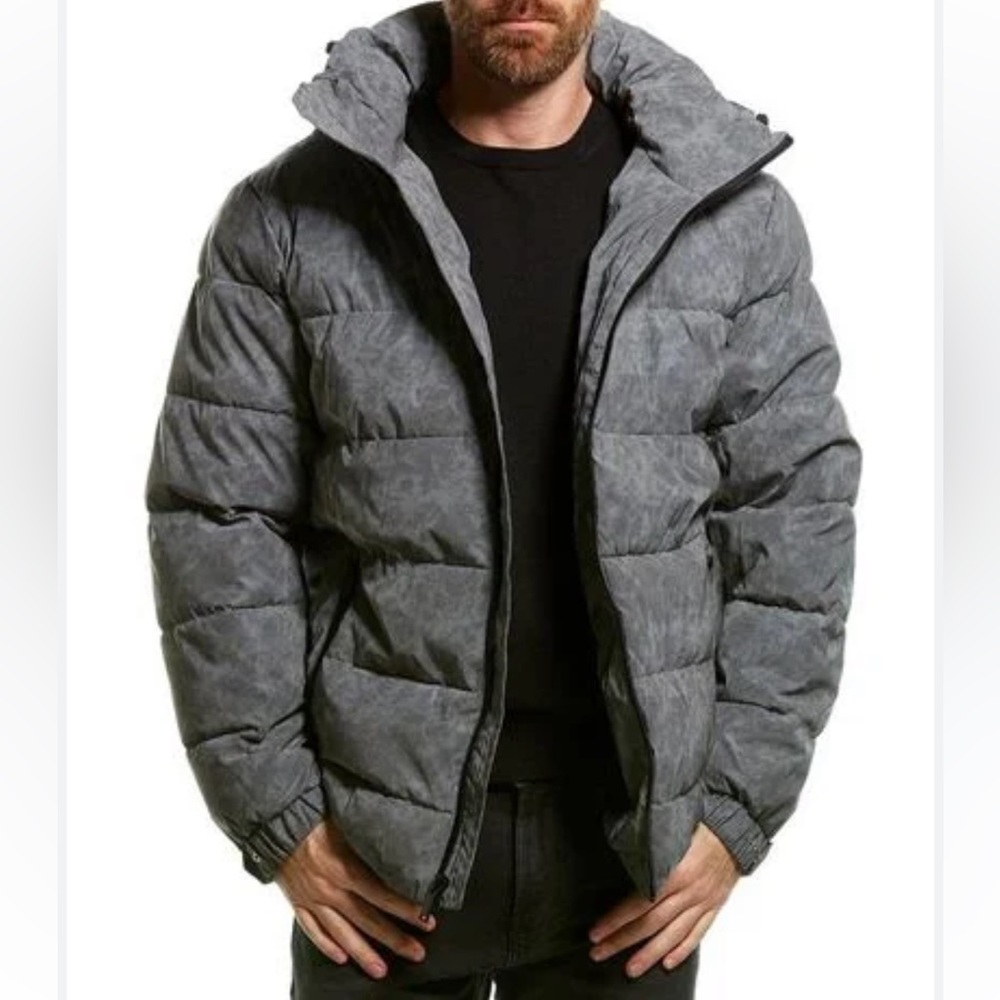 Karl Lagerfeld Reflective Puffer Coat